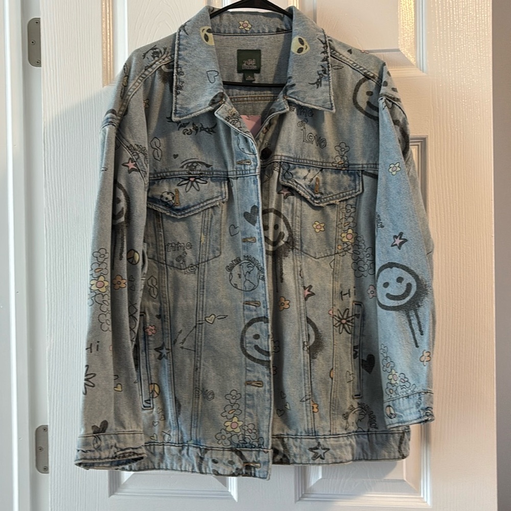 90s Graffiti Jean Jacket